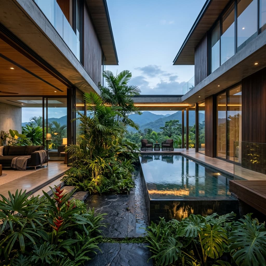 Tropical Courtyard